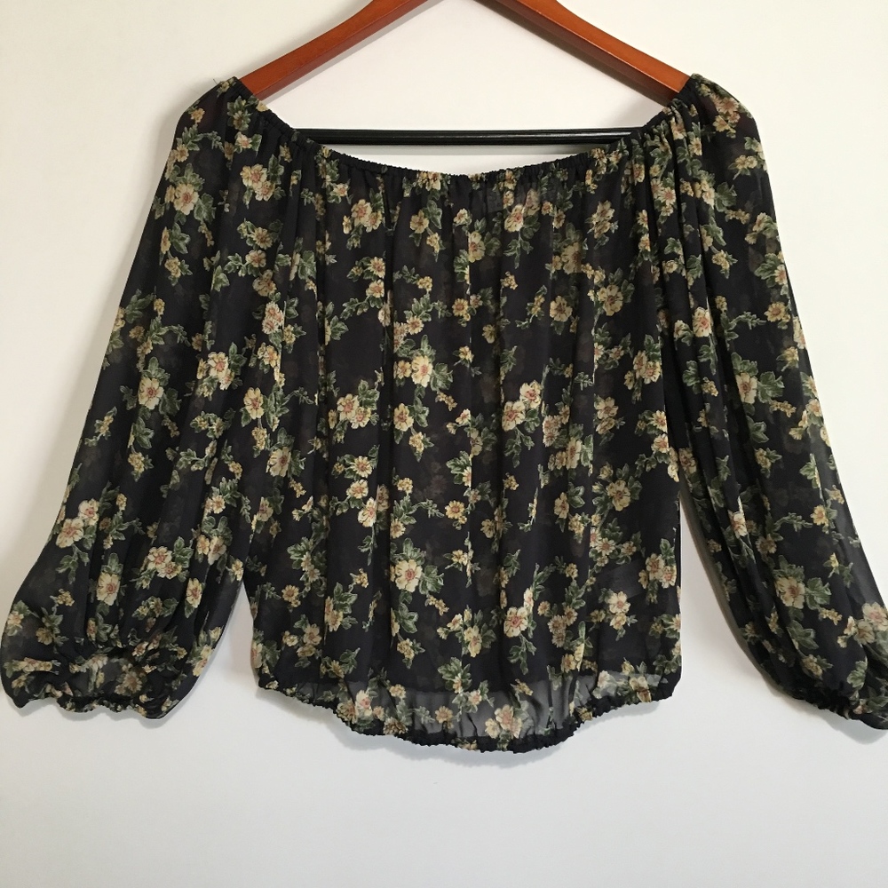 Stella Laguna Beach Off The Shoulder Sheer Top